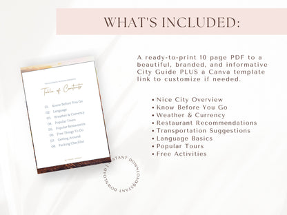 Nice, France City Guide, Travel Agent Template