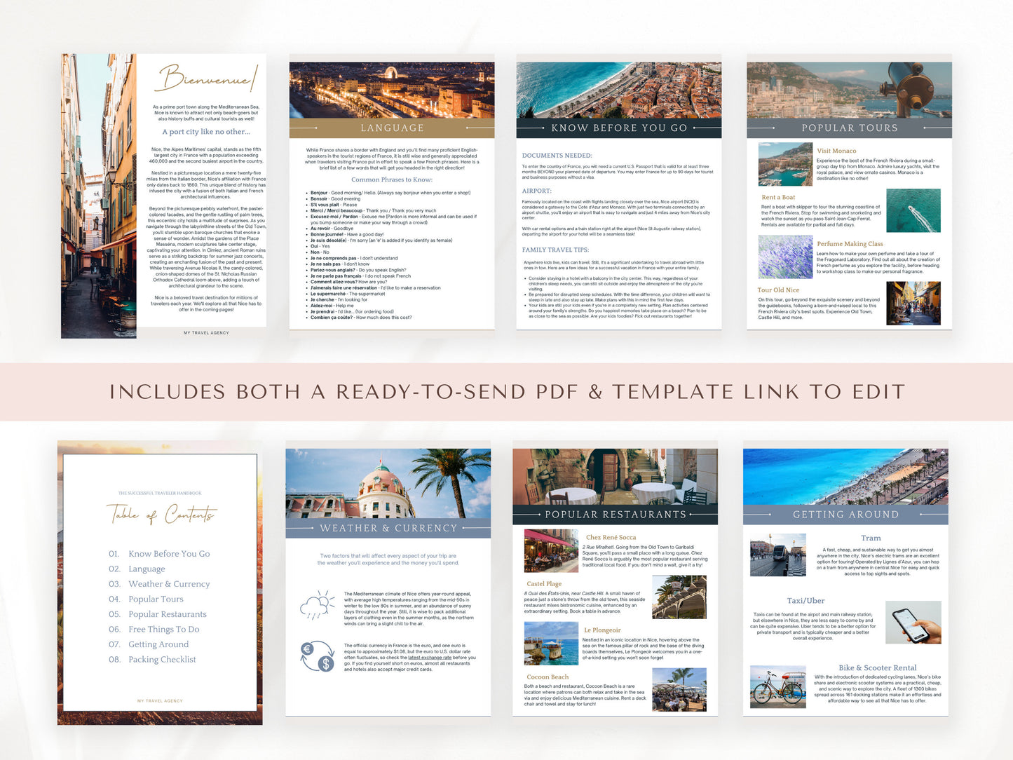 Paris, France City Guide, Travel Agent Template