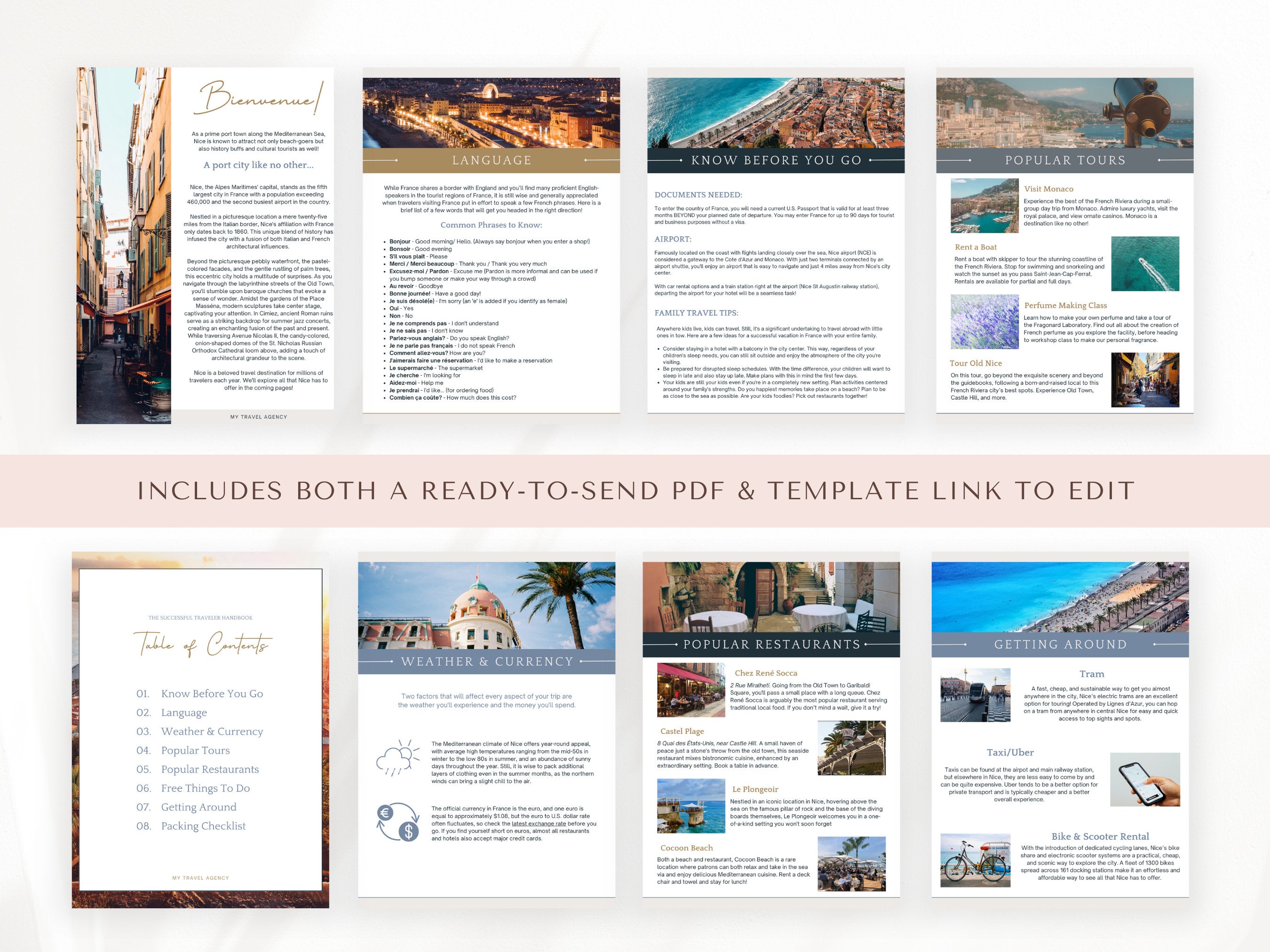 Paris, France City Guide, Travel Agent Template