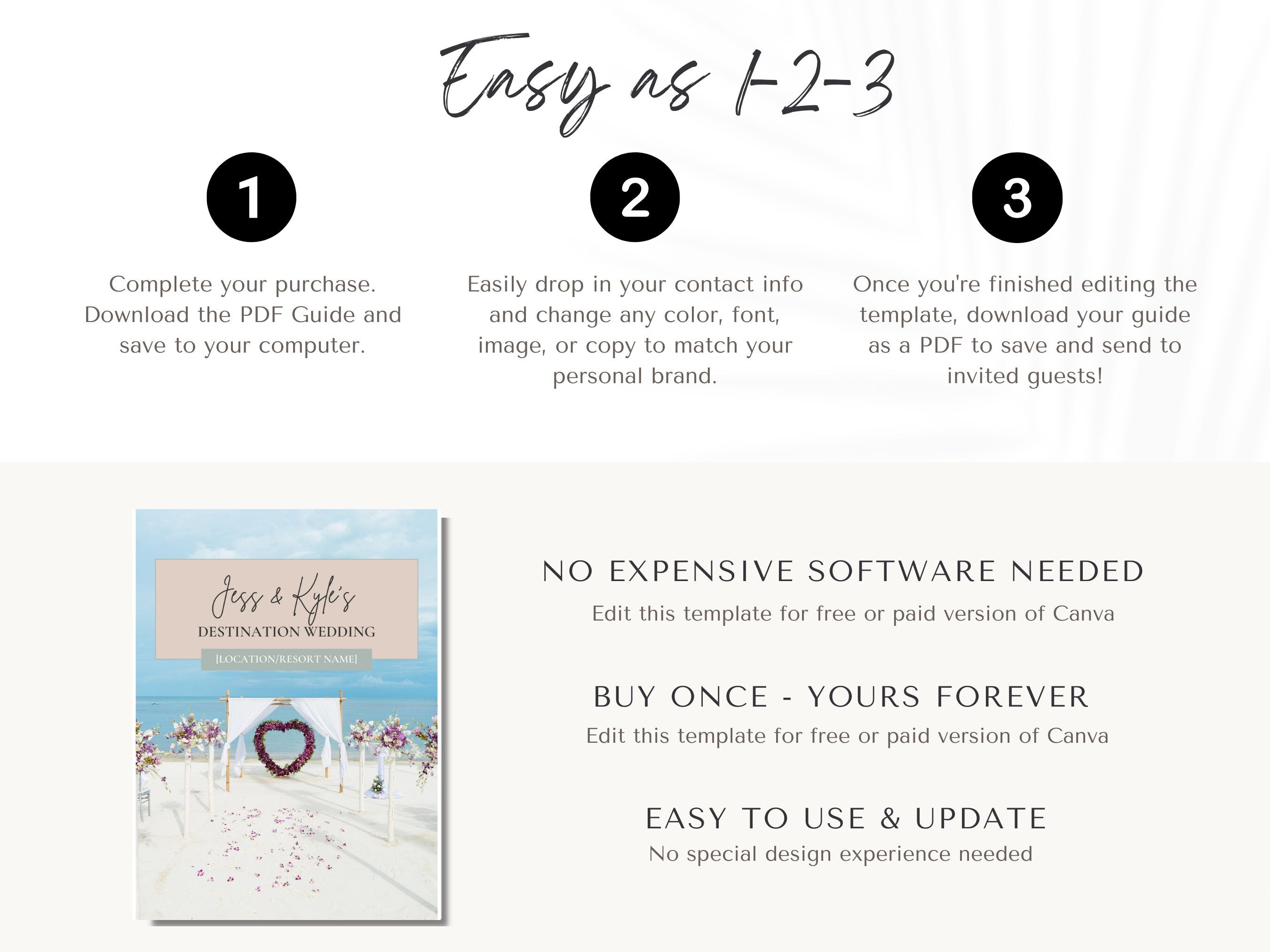 Destination Wedding Proposal Template, Destination Wedding Template