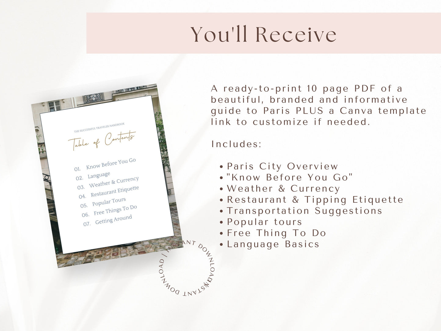 Paris, France City Guide, Travel Agent Template