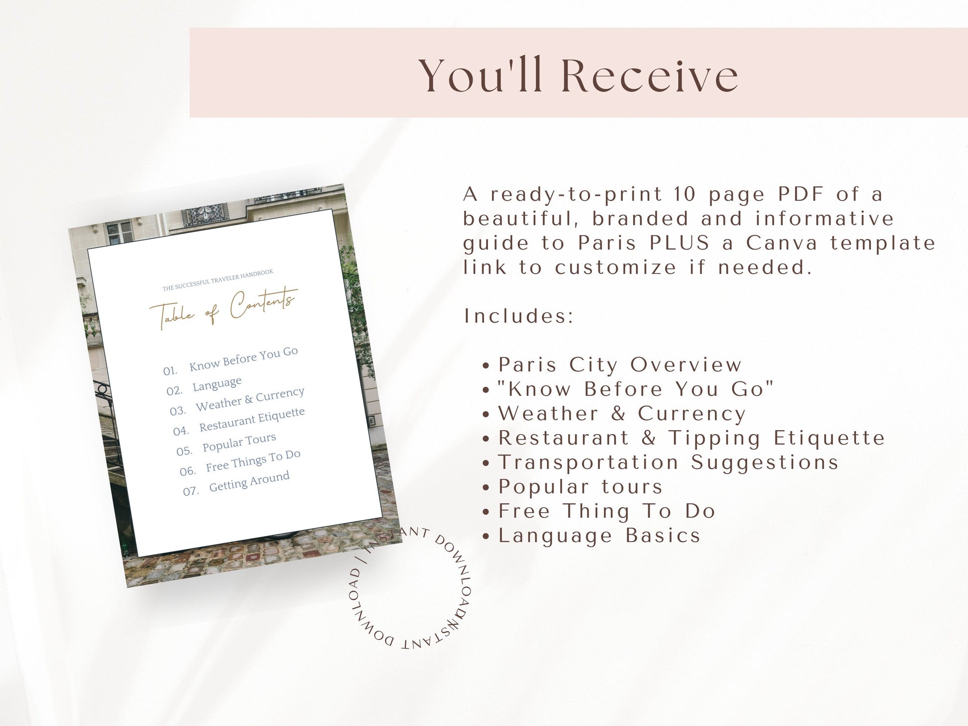 Paris, France City Guide, Travel Agent Template