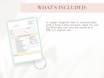 Important Dates & Booking Timeline Template, Travel Agent Template