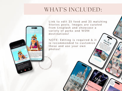 Disney Travel Agent Social Media Bundle | 25+ Canva Templates
