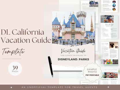 Theme Park Travel Agent Template Multi-Park Bundle, Unofficial Travel Agent Templates, Travel Agent Marketing