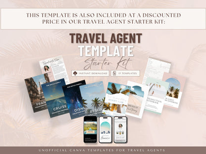 Travel Agent Social Media Posts, Travel Agent Stories, Travel Agent Template