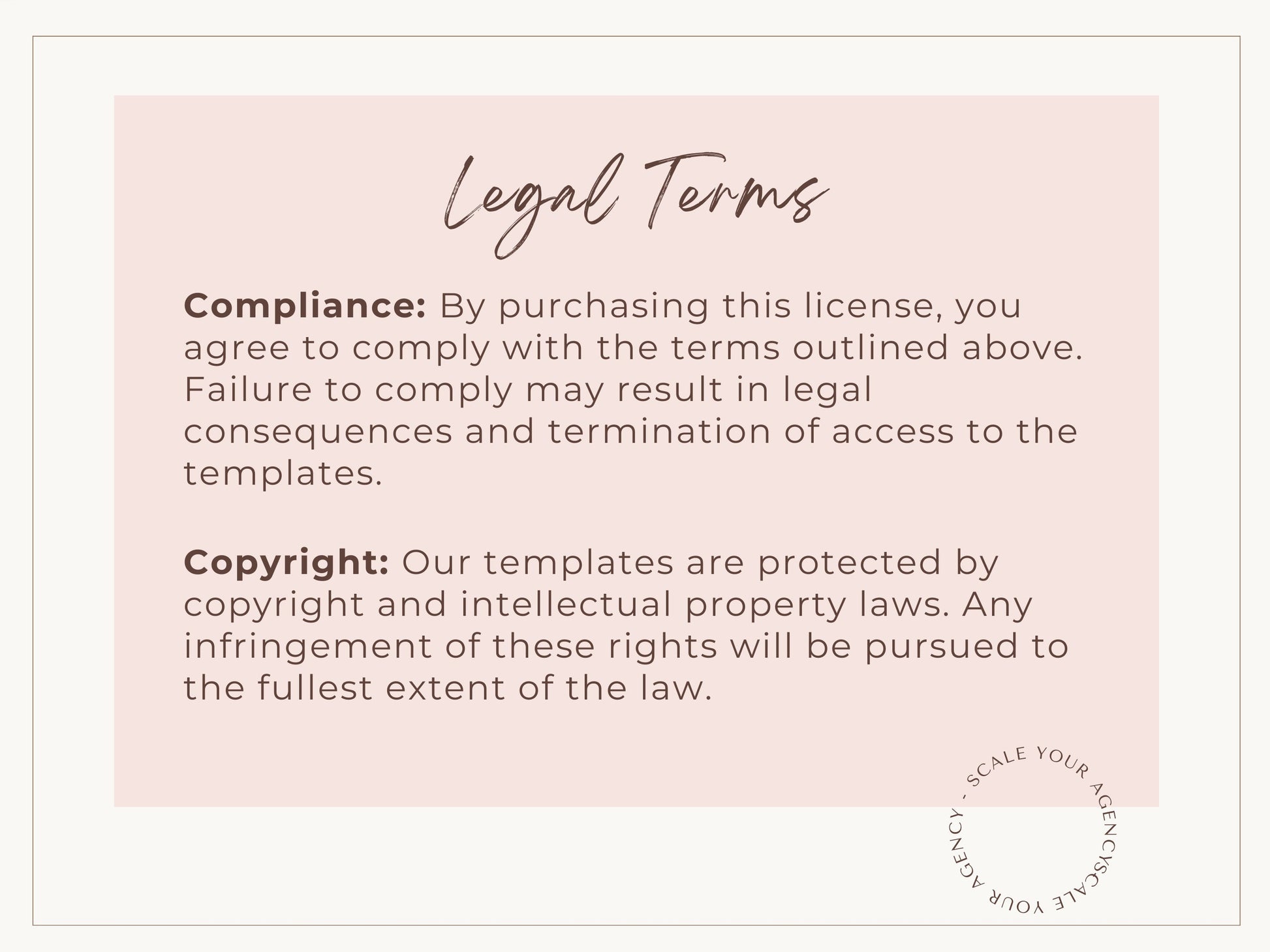 Agency License for Travel Agent Templates: 1-10 Agent Team