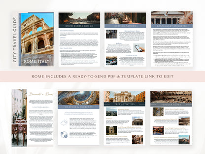 Professional Italy City Guide Bundle | 4 Cities Travel Planner