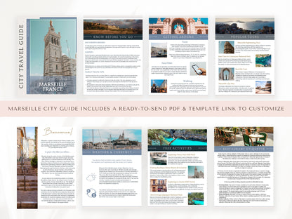 France City Guide Bundle, Travel Agent Template, France Travel Guides