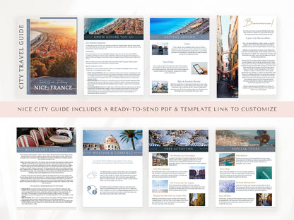 France City Guide Bundle, Travel Agent Template, France Travel Guides