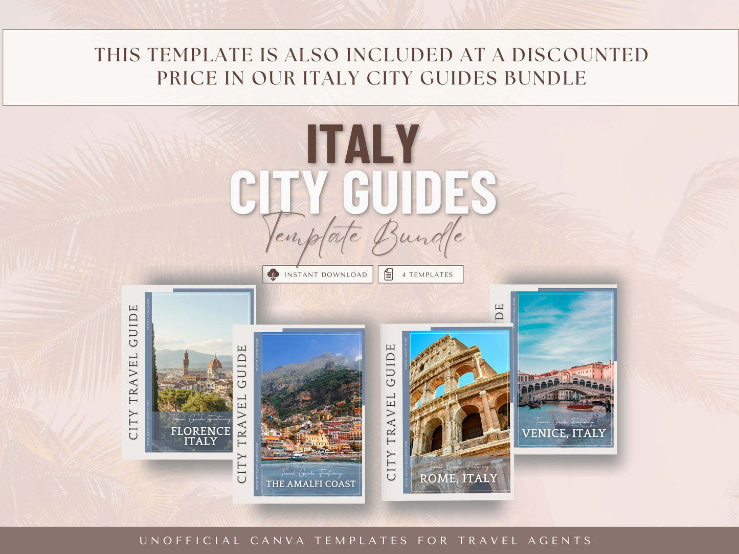 Florence Italy City Guide, Travel Agent Template, Italy Travel Guide