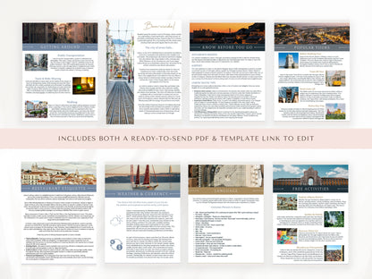 Lisbon City Guide, Travel Agent Template, Lisbon Travel Guide