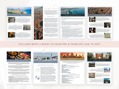 Barcelona City Guide, Travel Agent Template, Barcelona Travel Guide