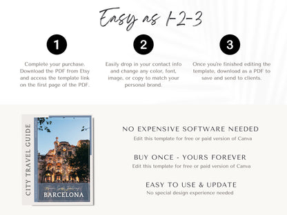 Barcelona City Guide, Travel Agent Template, Barcelona Travel Guide