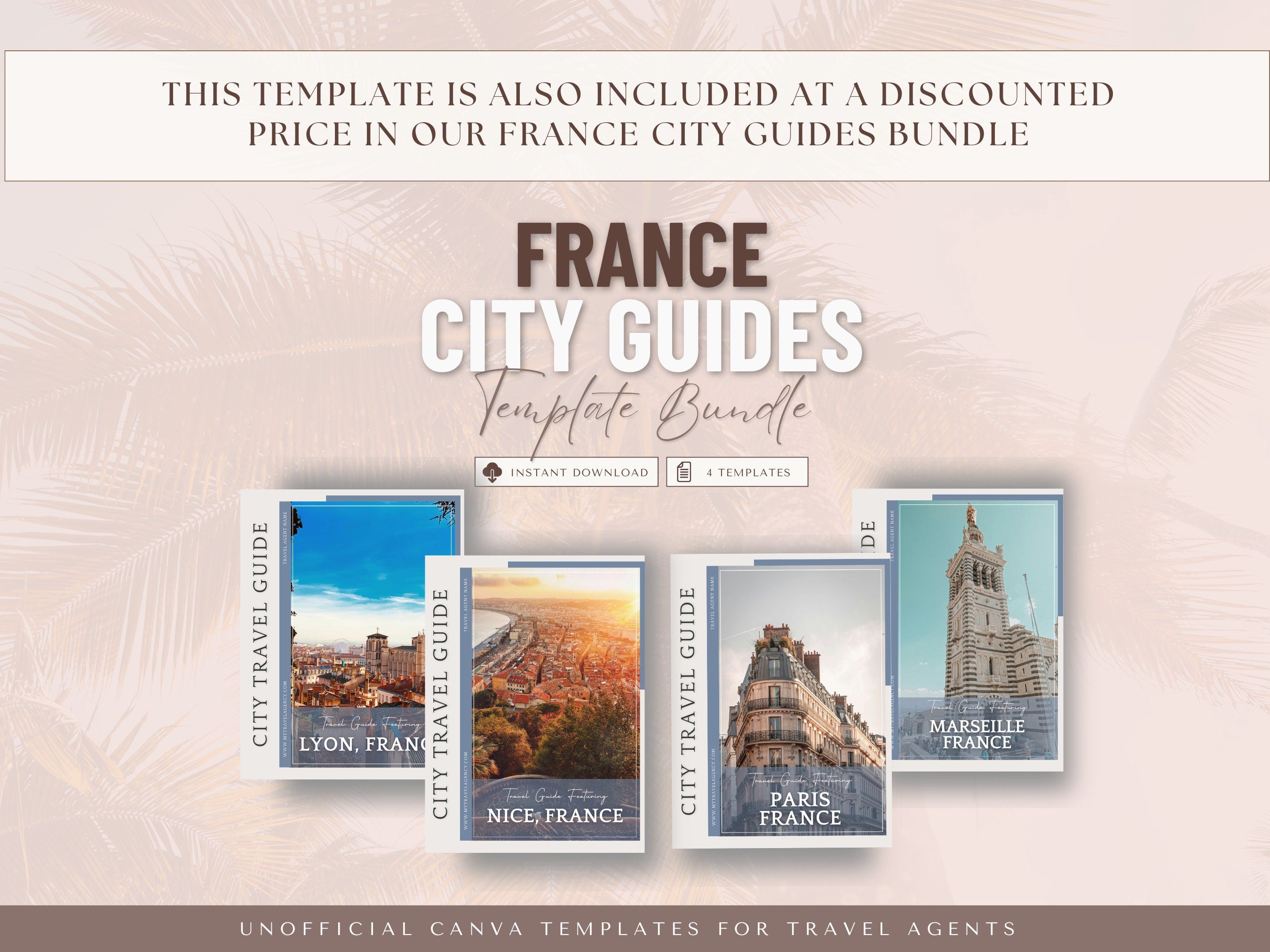 Nice, France City Guide, Travel Agent Template