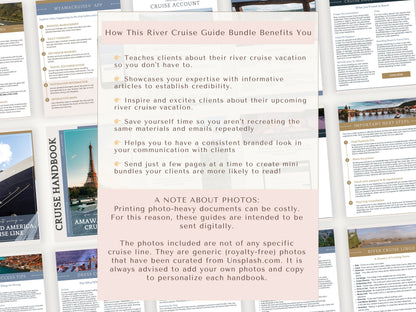 River Cruise Handbook, River Cruise Vacation Guide, Travel Agent Template