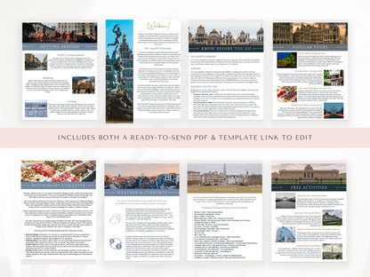 Brussels City Guide, Travel Agent Template, Brussels Travel Guide