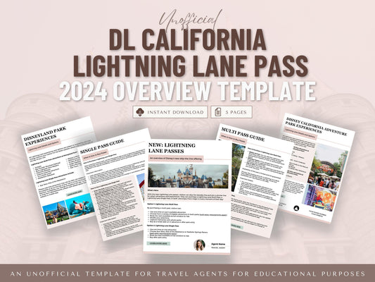 DL California LL Pass 2024 Overview Template, Travel Agent Template