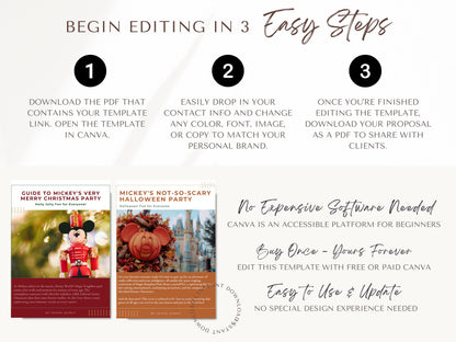 Holiday Party Guide 2024 Bundle, Travel Agent Template