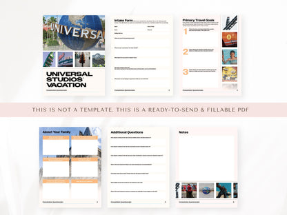 Universal Consultation Form, Travel Agent Forms