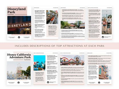 California Theme Park Guides for Clients, Travel Agent Template Canva