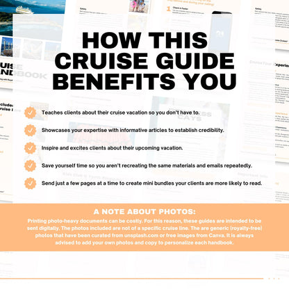 RCL Cruise Planner & Handbook, Travel Agent Template