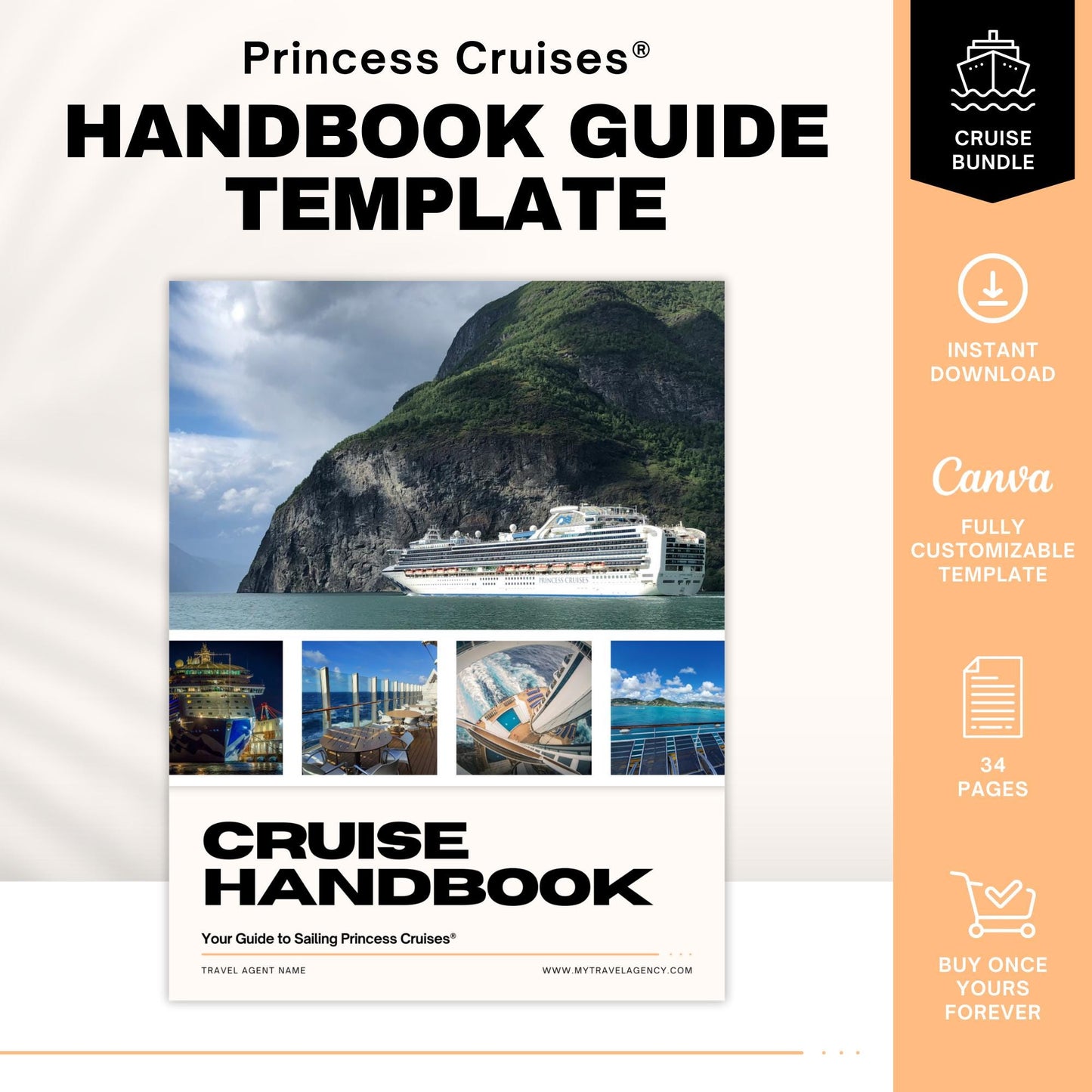 Unofficial Princess Cruise Handbook, Travel Agent Template