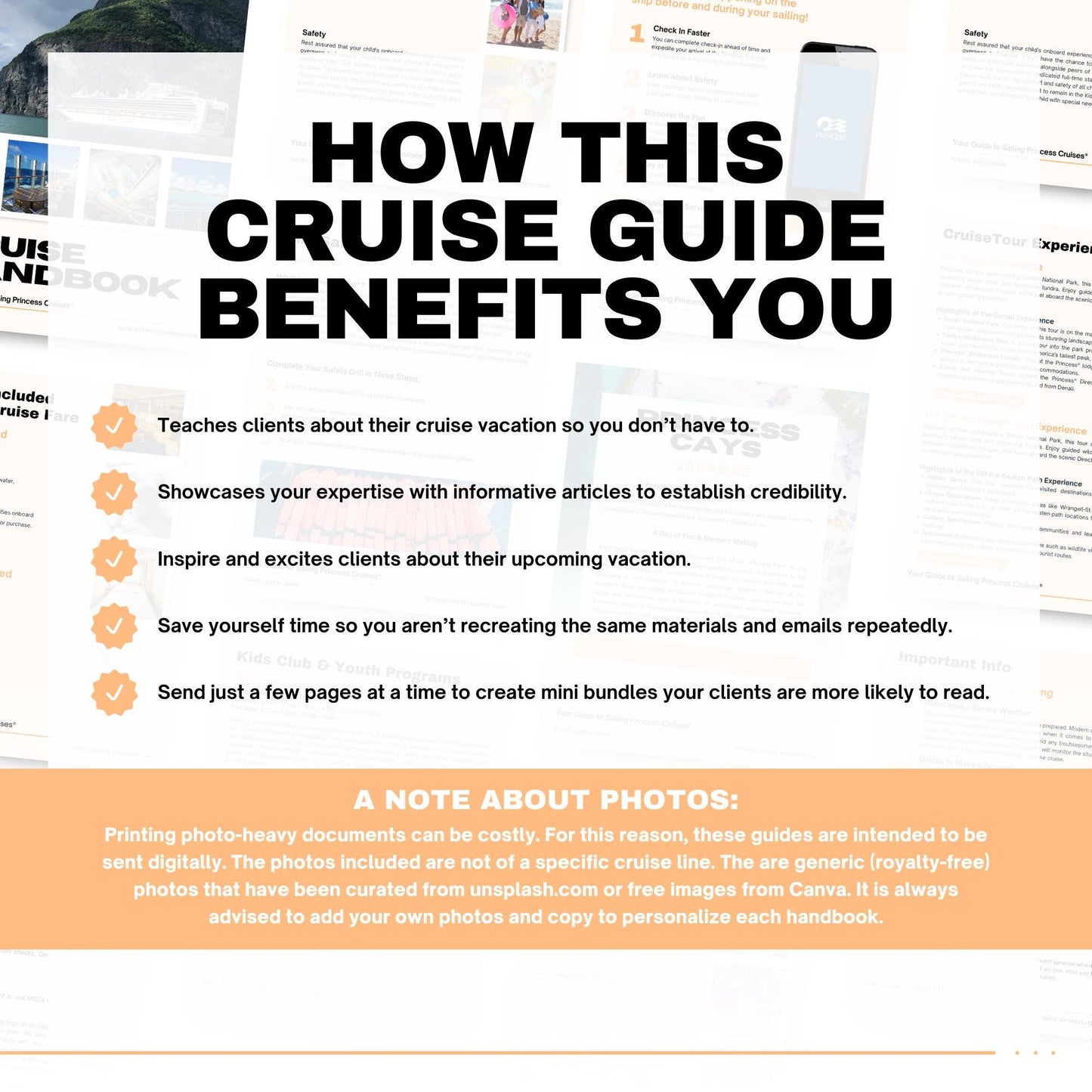 NCL Cruise Handbook Template, Travel Agent Template, NCL Template