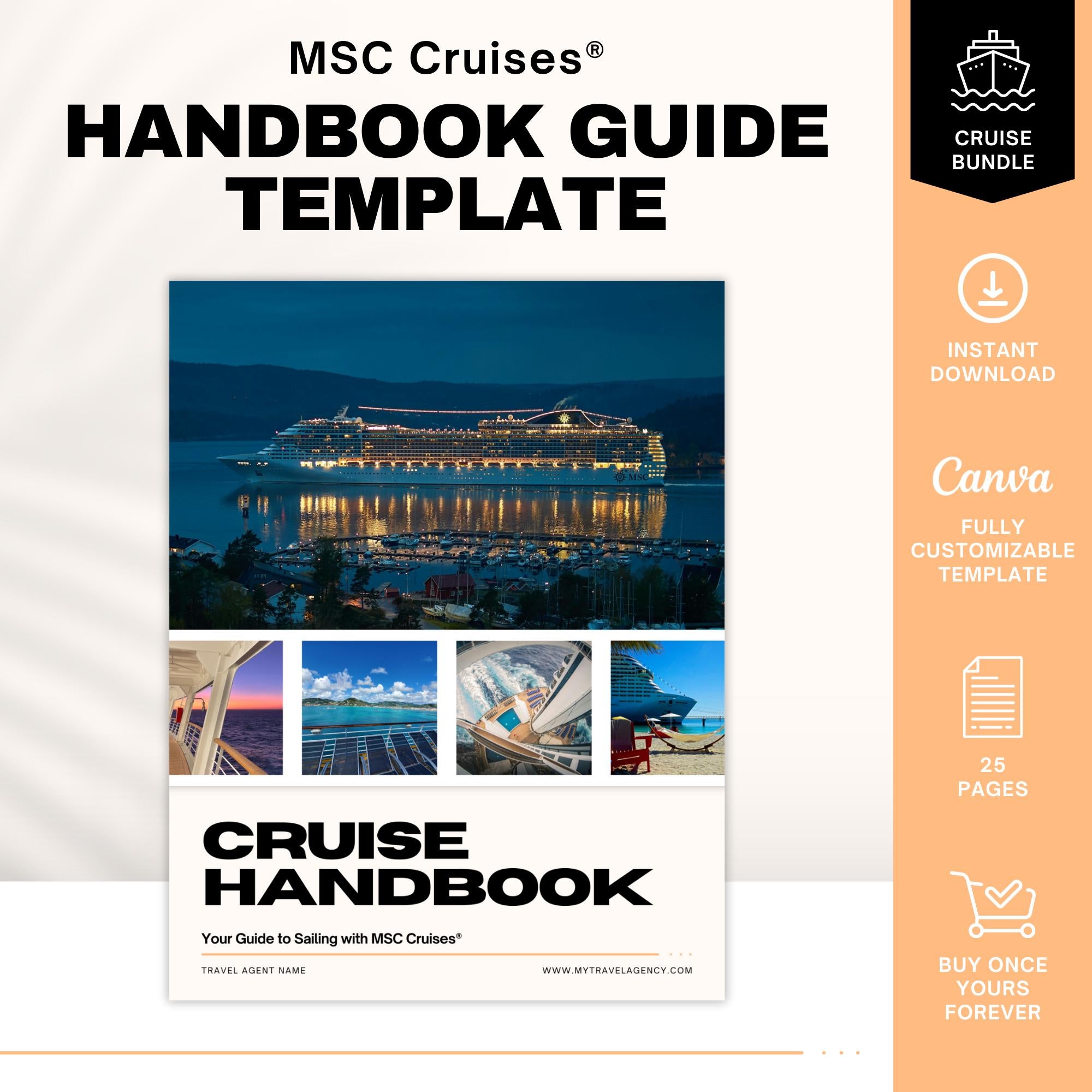 Cruise Planner & Handbook, Travel Agent Template