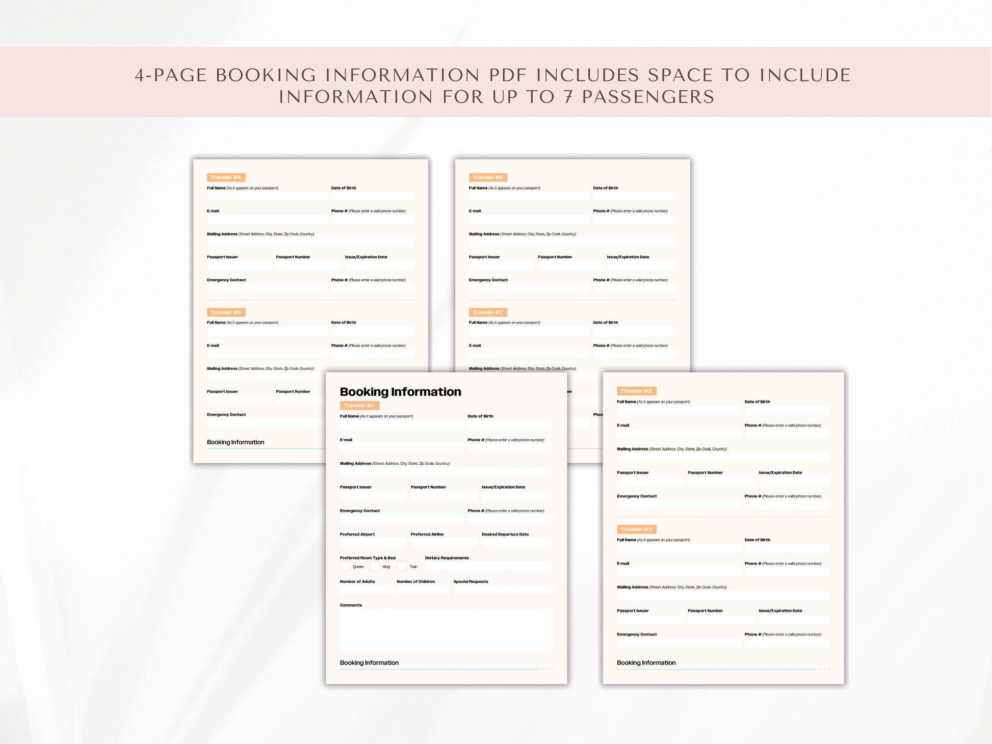 Travel Agent Forms, Travel Agent Templates