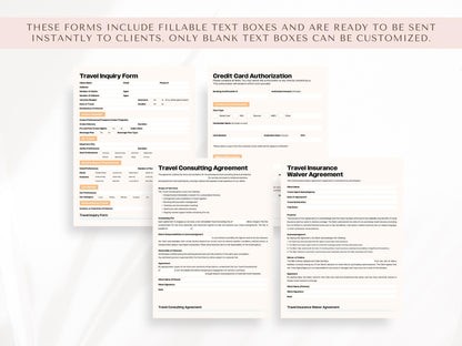 Travel Agent Forms, Travel Agent Templates