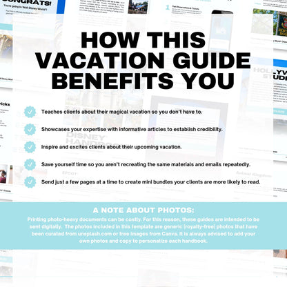 Walt Disney World 73-Page Travel Agent Vacation Guide Canva