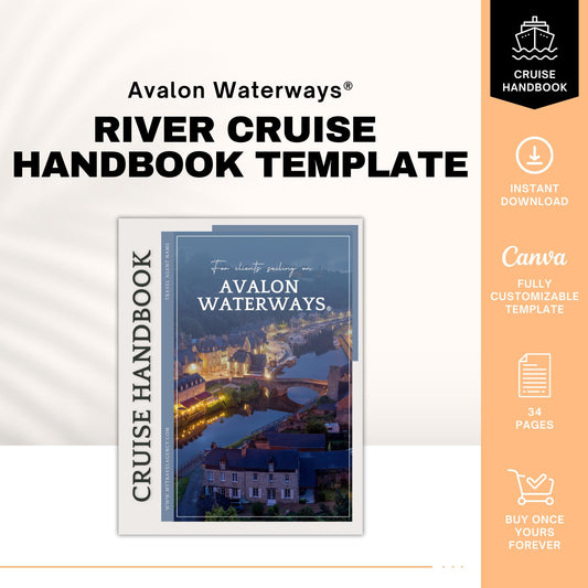 River Cruise Handbook, River Cruise Vacation Guide, Travel Agent Template