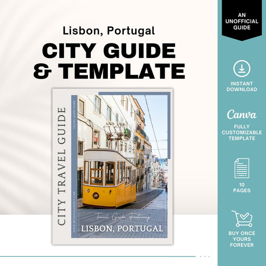 Lisbon City Guide, Travel Agent Template, Lisbon Travel Guide