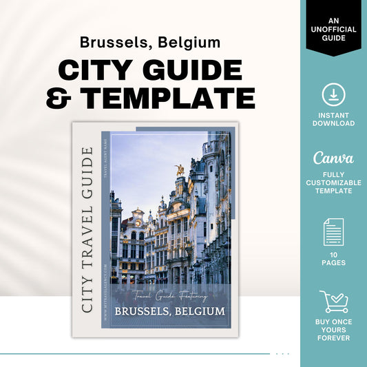 Brussels City Guide, Travel Agent Template, Brussels Travel Guide