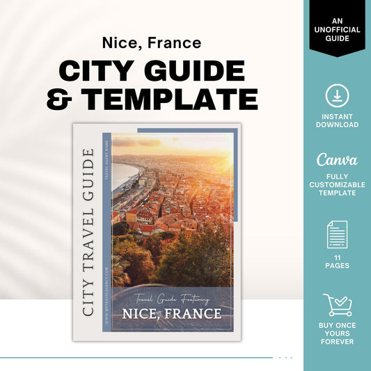 Nice, France City Guide, Travel Agent Template