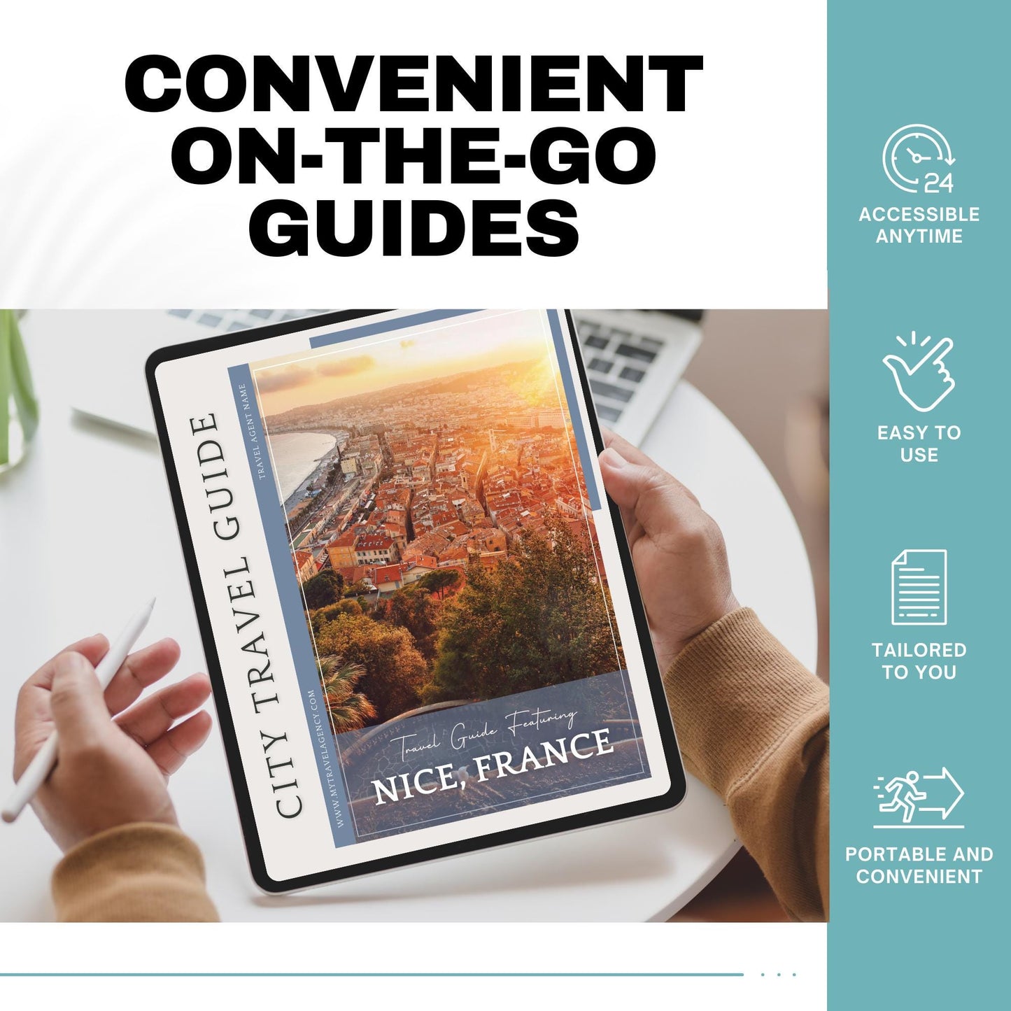 Nice, France City Guide, Travel Agent Template