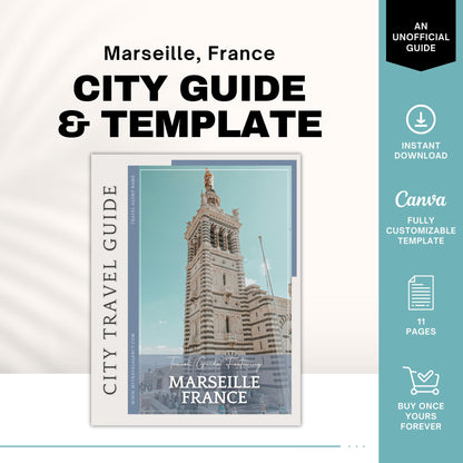 Marseille France City Guide, Travel Agent Template