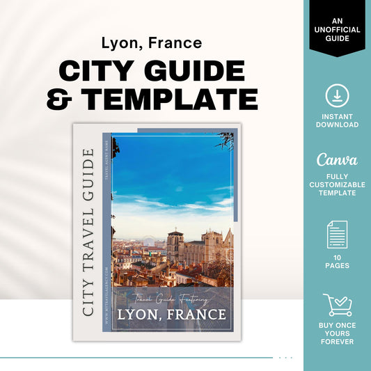 Lyon City Guide, Travel Agent Template, Lyon France City Guide