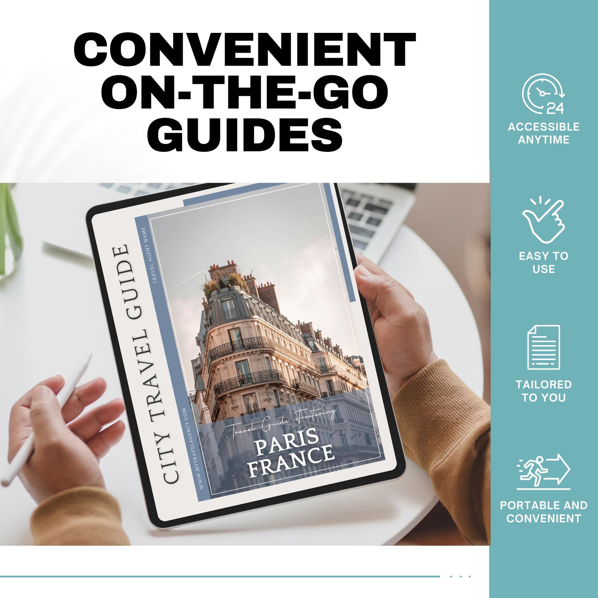 Paris, France City Guide, Travel Agent Template