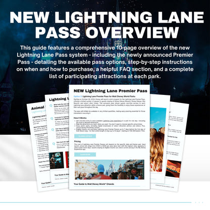 WDW LL Pass 2024 Overview Template, Travel Agent Template