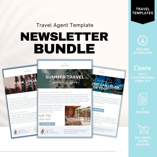 Travel Agent Newsletter Template, Travel Agent Template