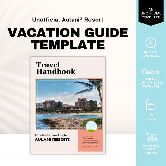 Hawaii Resort Guide, Travel Agent Template