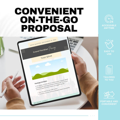 Travel Agent Proposal Template, Travel Agent Itinerary Template