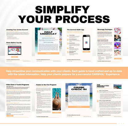 CCL Cruise Guide & Handbook, Travel Agent Template
