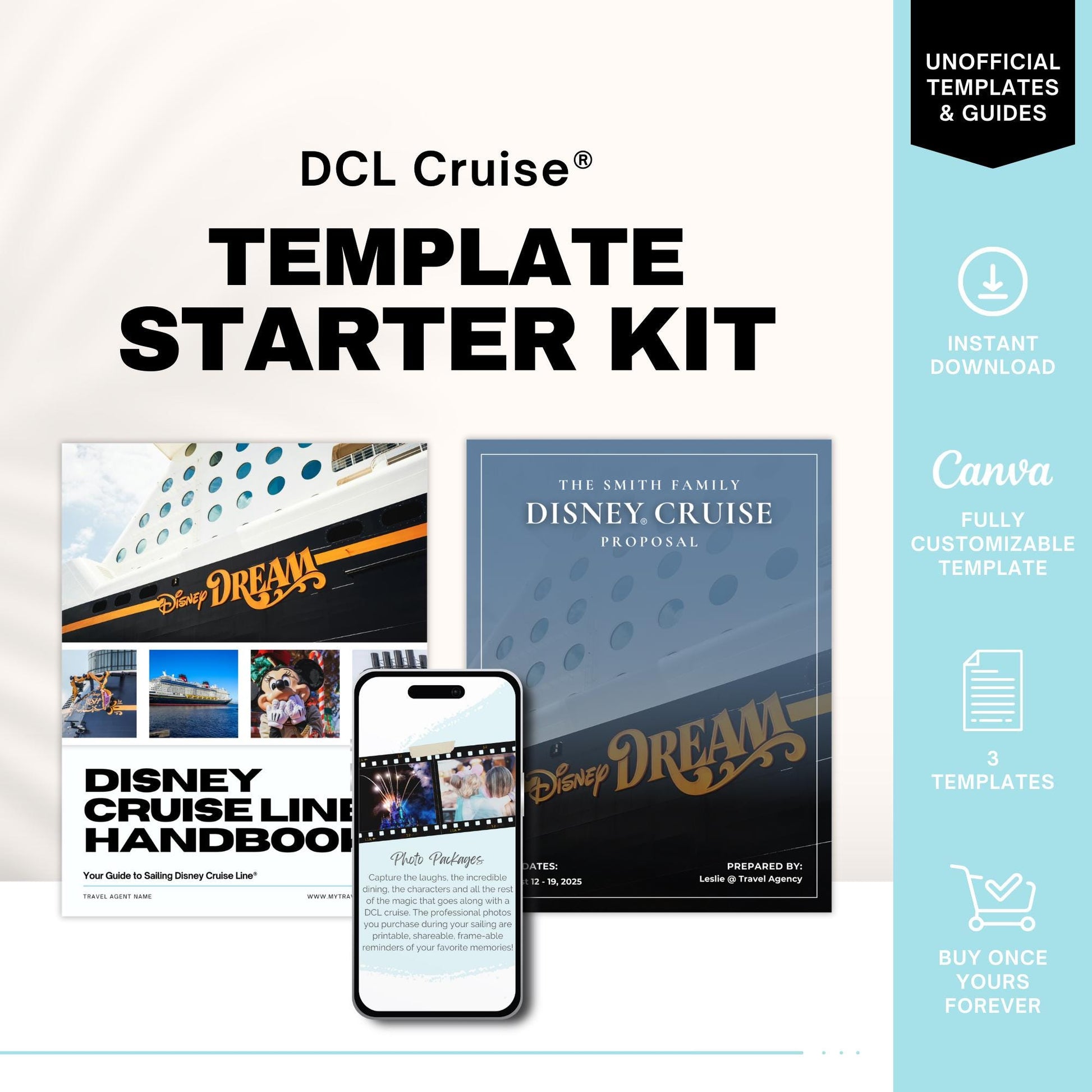 DCL Travel Agent Starter Kit, DCL Template