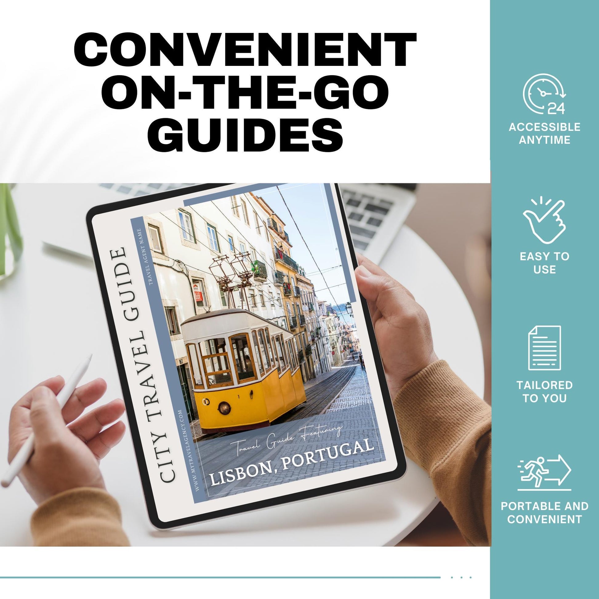 Lisbon City Guide, Travel Agent Template, Lisbon Travel Guide