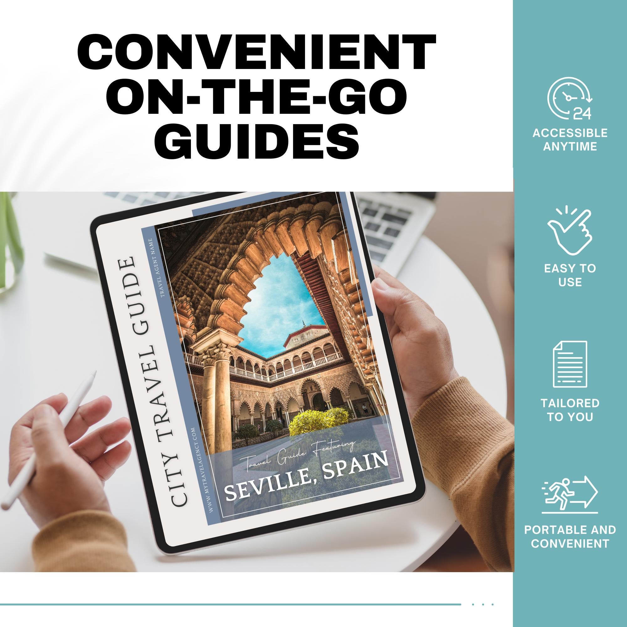 Seville City Guide, Travel Agent Template, Seville Travel Guide