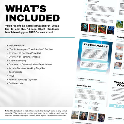 Client Handbook Template for Travel Agents, Client onboarding