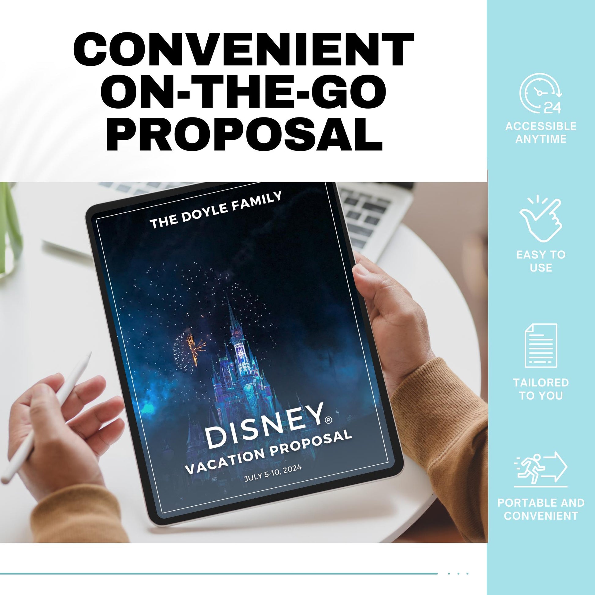 Simple WDW Travel Agent Proposal Template, Travel Agent Itinerary Template